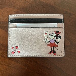 Kate Spade x Disney Minnie slim cardholder. NWT.